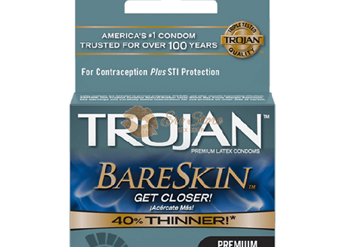Pack x 3 Condón Trojan Bareskin