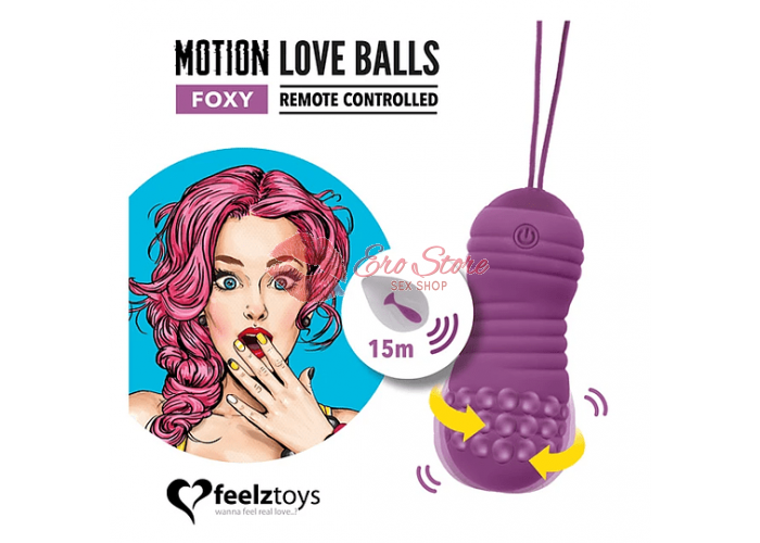 Bolita Vibradora Motion Love Balls FOXY c / Control Remoto